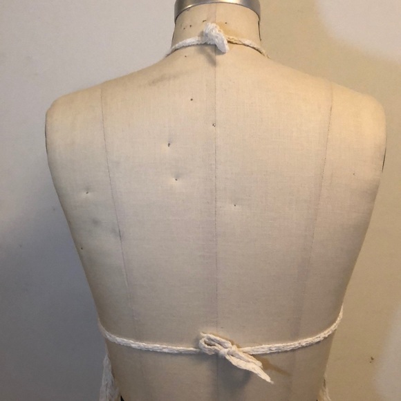 Boho Macrame Top with Shells and Fringe - Picture 5 of 5